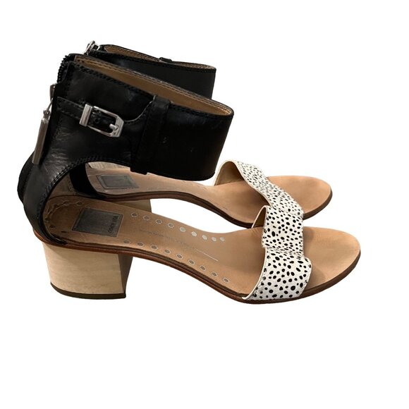 Dolce Vita Womens Calf Hair Leather Block Ankle Strap Open Toe Sandals Size 8 - Picture 3 of 8